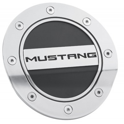 Drake Porte d'Essence Argent et Noir avec logo MUSTANG 2015-2023 Mustang